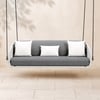Outdoor Rope Weave Aluminium Swing Chair Cocaro with Cushion in Grey