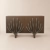 Walnut Chest of Drawers with Branch Design and 2 Doors, 160 cm