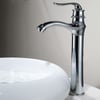 Moderní jednootvorový umyvadlový faucet Marve s jednou rukojetí v leštěném chromu