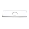 Square Escutcheon Plate Bathroom Vanity Sink Faucet Hole Cover Deck Plate Polished Chrome