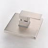 Brushed Nickel Square 1-Handle Single-Function Shower Valve & Trims Solid Brass