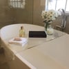 Acrylic Bathtub Tray Clear Bathroom Caddy Shelf