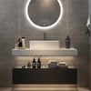 Modena 39.3" Floating Single Bathroom Vanity with Sink, Sintered Stone Top