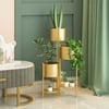 Porte-plantes d'intérieur en Métal Moderne à 3 Niveaux Support de Plante de Coin
