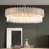 Tierizo Modern 16-Light Tiered Crystal Chandelier with Adjustable Chain in Gold