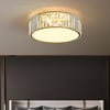 Lampe encastrée moderne en acrylique à 5 lumières en or avec cristal