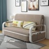 154 cm 2-Seater Cotton & Linen Convertible Sofa Sofa with Storage