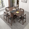 Dining Set 59.1" Modern Rectangle Folding Wood Dining Table with 4 Chairs
