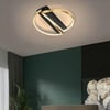 Plafonnier Encastrée Géométrique LED Moderne en Or et Noir