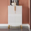 Aro Witte moderne schoenenkast met deuren Entryway Cabinet voor schoenen