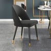 6-Pieces Modern Dining Chairs with Velvet Upholstery Black