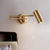 Arandela de parede interna Gold Modern Swing Arm 1 Light