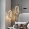 Ovale gouden ring hanglamp 1-licht LED-verlichting met verstelbare kabel