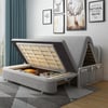 Modern 60" Full 2-Seater Linen Sleeper Sofa