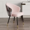 Arcora Pink Velvet Dining Chair with Upholstered, 2 Pieces