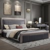 Modern Queen Wingback Bed