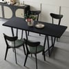 63" Industry Style Reangular Wood Dining Table Seats 4-6 People
