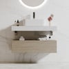 Modena 35.4"Floating Single Bathroom Vanity with Sink, Sintered Stone Top