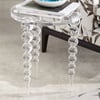 Mid-Century Modern Acrylic End Table Clear Round Side Table