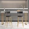 Affordable Luxury Modern Velvet Bar Stools with Upholstery Black
