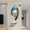 Modern multi-color wall clock, acrylic home decor