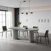 Tavolo da pranzo moderno ovale in legno da 78,7 pollici per 6-8 persone