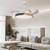 Nordic 42" LED Ceiling Fans Light 6-Speed Reversible Blades with Remote Control