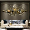 3D Modern Big Gold Wall Decor For Living Room Unique Decorative Metal Home Hanging Art