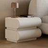 Humply Leather 2-Drawer Smart Bedside Table