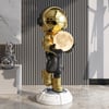 28.8" Astronaut Floor Sculpture Figurine Ornament Art Decor with Ball Lamp USB Charging