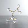 250mm Modern Crystal Ball Bubble Sculpture Decor Art 3D Molecular Ornament Living Room