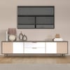 Modern 2000mm TV Stand TV Console with Drawers Line Media Console with Doors
