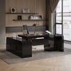 Chicent 71" L-Shaped Black Executive Desk Right Hand Return