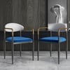 Otrast Series Set of 6 Modern Dining Chairs Upholstered in Blue & White