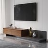 Fero Walnut Extendable TV Stand with 2 Drawers (120 - 200 cm)
