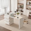 Humply Modern Minimalist Style L Shaped Desk Solid 1520mm Executive Office Desk