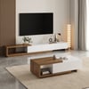 Ensemble meuble TV extensible et table basse minimalistes Quoint