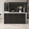 70.9" Modern Style Sintered Stone Kitchen Islands with Multi-Storage White & Black