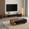 Meuble TV bas extensible et table basse Quoint