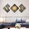 3-Piece Modern Look Interior Decor Abstract Wall Art Set