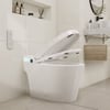 Toilette japonaise wc japonais monobloc allongée abattant et chasse d'eau automatique 5L