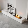 200 cm Modern Sintered Stone LED Flame Humidifier TV Stand with 2 Drawers