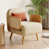 71 cm 1-Seater Cotton & Linen Convertible Sleeper Chair