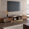 Mordel 63"-94" Extendable Walnut TV Stand with Storage