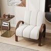 Boucle Ash Wood Accent Chair