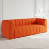 2230mm Modern Velvet Upholstered Sofa 3-Seater Sofa Luxury Sofa Solid Wood Frame
