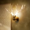 Resin Deer Antler Golden Art Deco LED Wall Sconce
