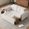 63" Full 2-Seater Boucle Convertible Sleeper Sofa