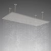 20"x40" Ceiling Mounted Rain Shower Head Modern Luxurious Stainless Steel Rectangle 