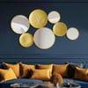 1200mm Gold Wall Decorative Mirror Set Creative Round Mirror Wall Hanging Decoration